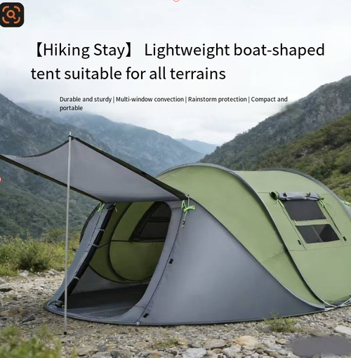 This 3-4 person fully automatic hand-throw tent is easy to set up and opens instantly. It has a spacious interior that is comfortable and not stuffy. It is rainproof, windproof and sunproof, and can be used in various scenarios. It is portable and easy to carry. It is a convenient equipment for family camping and outdoor travel, making camping less cumbersome and allowing you to easily enjoy nature.