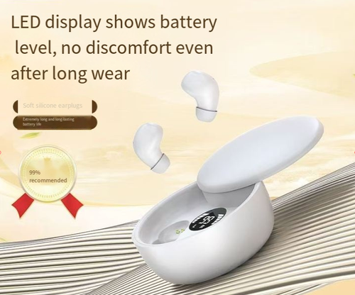 Bluetooth 5.4 Wireless Earphones Small Earbuds Sleeping Sport Invisible Headphones Bass Sound Quality Headset Sliding Cover