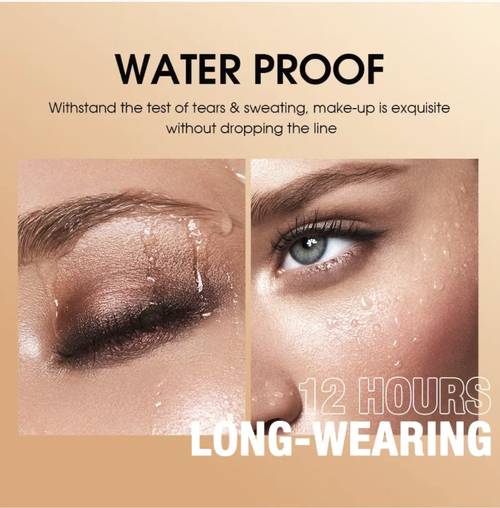 Waterproof eyeshadow stick set, available in multiple colors, featuring both matte and shimmer finishes. The texture is smooth and easy to apply, providing waterproof and sweat-resistant properties without smudging. It doesn't flake or clump. Ideal for beginners. It can also be used as a brow pencil or contouring brush, allowing for the creation of various eye makeup looks. Say goodbye to the hassle of repeated coloring.