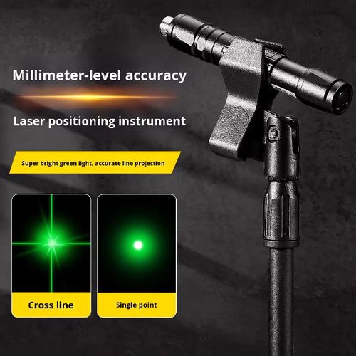 Engineering-grade laser positioning instrument ,special stand, with millimeter-level accuracy, switchable between crosshair ,single-point double-mode, metal stand is stable and adjustable. It can emit ultra-bright green light during the day, suitable for various scenarios such as construction, decoration, and equipment installation. It is an excellent engineering tool with superior efficiency and accuracy for positioning and layout.
