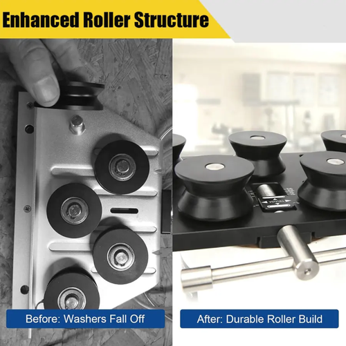 Non-destructive copper tube straightening machine. Multiple rollers work together to achieve non-destructive straightening of bent pipe materials. Compatible with various pipe diameters. Industrial-grade quality, wear-resistant and durable. Compact design for easy portability. Simple operation. Suitable for pipe processing in refrigeration, HVAC and other fields. It is a professional and efficient tool for pipe material shaping.