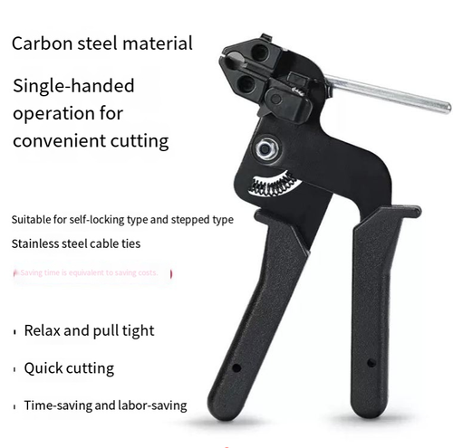 Stainless steel cable clamps, made of carbon steel, are sharp and durable. The one-handed grip design is effortless, making operation convenient. The tightening and cutting process is completed in one step. They are suitable for cable bundling in various scenarios such as power, engineering, and home use, allowing you to easily achieve professional bundling results. It is a practical tool for improving efficiency.
