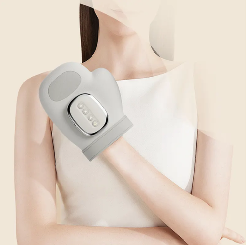 Intelligent hand pressure massager, with three-stage airbag finger massage, combined with constant-temperature hot compress, multi-mode with five-level adjustable force, glove-style fitting design for easy portability, can relieve fatigue from keyboard use and household chores, and is a professional therapist for hand relaxation.