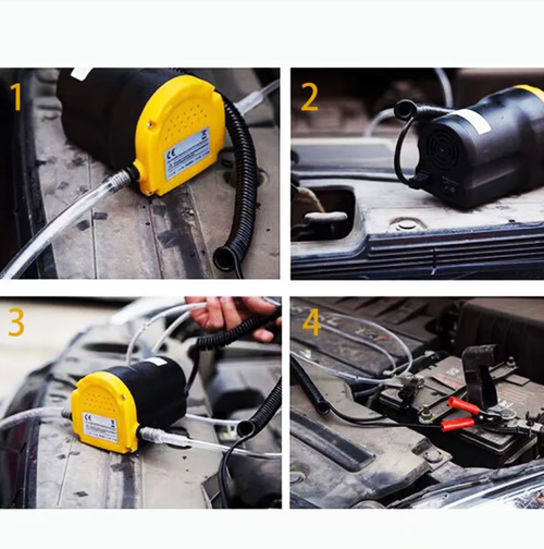 This portable electric oil pump supports 12V and 24V power supply and is a self-priming micro oil pump. The complete set comes with hoses, battery clamps and other accessories. It is easy to assemble and can extract oil. It is suitable for changing oil in cars and small agricultural machinery, facilitating the transfer of oil and convenient for carrying and storage. It is a practical auxiliary tool for vehicle maintenance and the maintenance of small equipment.