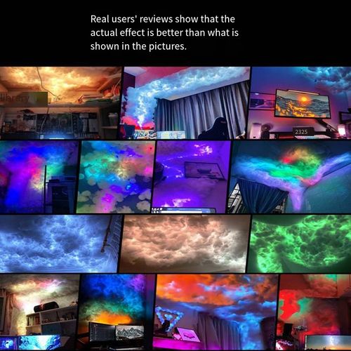 This 3D intelligent cloud lamp brings soft and cute clouds into the room. The gradient colored light changes according to the phone settings and can also sync with music. The bedroom's warm light helps with sleep, the gaming room's neon lights enhance the atmosphere, the living room instantly transforms into a party backdrop. Installation is simple and does not damage the wall. Once turned on, an ordinary space instantly turns into a dreamy cloud environment, making life feel softer!