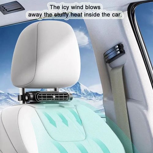 The rear seat dual-head fan, with dual turbo powerful suction, has three adjustable wind speeds. The snap-on installation is suitable for most vehicle models. It is powered by USB and is flexible and convenient. The angle can be adjusted, providing precise air circulation in the rear. It eliminates the temperature difference between the front and rear, making the ride more comfortable for the entire family. It is a must-have item for travel.