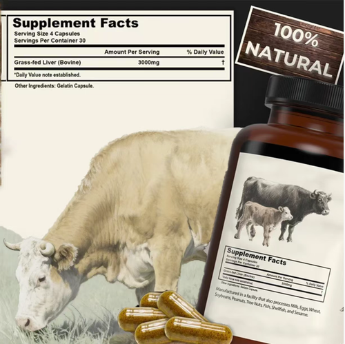 Liver Protecting Grass for Cattle Liver Capsules contain nutrients such as vitamin A and iron. They help relieve liver burden, replenish blood and qi, eliminate yellowish complexion, reduce fatigue, have no fishy smell and are easy to swallow. If you place an order today, you will receive 3 bottles (a total of 180 capsules), which is enough for 3 months of use. It provides both liver protection and energy replenishment, making you feel more energetic.