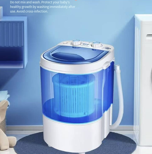 This mini washing and draining combined washing machine is specially designed for mothers and infants as well as small-sized apartments. It can independently wash baby clothes and underwear to prevent cross-infection. It integrates washing, draining and dehydration functions, and can also be equipped with a shoe brush to clean shoes. With its compact design and flexible embedding, it is easy to operate and serves as a clean guardian in small spaces.
