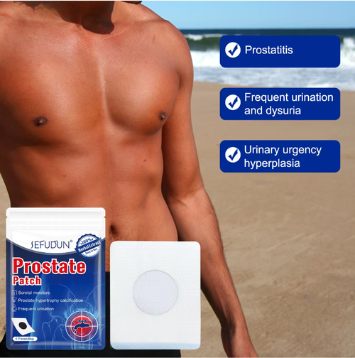Don't suffer from prostate discomfort! SEFUDUN Prostate Patch, designed to address issues such as hyperplasia and calcification, dampness in the scrotum, and frequent urination. It uses herbal transdermal relief, being lightweight, breathable, and not embarrassing. Order today and get 3 boxes (total 18 patches, 6 patches per box) in hand. Apply the patches to achieve a relaxed state and unbuckle your prostate!