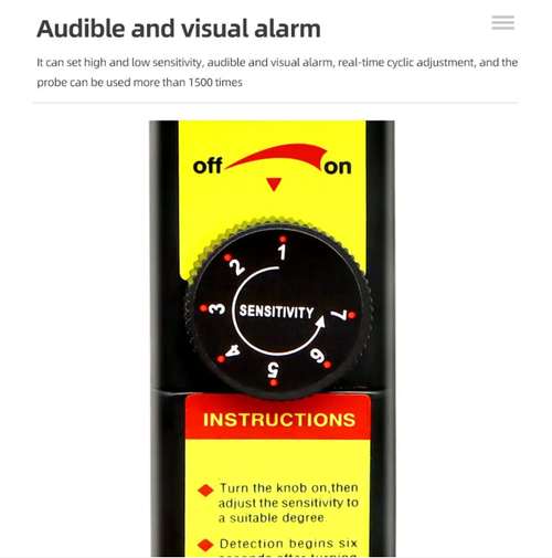 This refrigerant leak detector features a highly sensitive sensor that can accurately detect various minor leaks of refrigerants. The flexible probe can conduct a comprehensive inspection. It automatically calibrates upon startup and issues both audible and visual alarms when a leak occurs, with a fast response. It is suitable for leak detection in household, automotive, and commercial refrigeration equipment, and is an efficient leak detection expert for refrigeration maintenance.