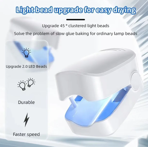 Order today and you will receive 2 ultraviolet onychomycosis fungal lamp mini phototherapy devices. They can penetrate deep into the nail plate. It has a 7-minute intelligent timer that automatically turns off without any operation. It is small in size and easy to carry. It is painless and non-irritating. You can easily inhibit fungi at home without the need for medication assistance. It can help you solve the problem of onychomycosis and restore healthy and lustrous nails.