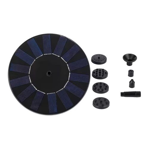 Solar powered fountain, when there is light, it flows with great vigor, No need for an external power source. The solar panel efficiently stores energy, allowing you to easily create a dynamic water landscape. In the courtyard, the water splashing attracts birds to play, in the garden, it adds a touch of moist vitality to the plants, making the charm of nature always by your side.