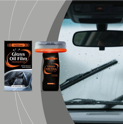 This oil film cleaning brush can directly remove the oil film. It contains cerium oxide and will not damage the glass. After cleaning, the waterproof performance can last for a long time. It is suitable for all vehicles and household glass. It is portable and easy to use. Just two to three minutes is enough to make the glass as clear as a high-definition screen, making driving safer. If you place an order today, you will receive 3 bottles of car glass oil film cleaner.