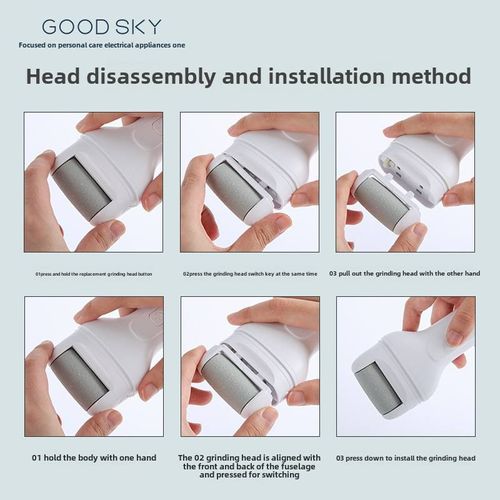 Portable and Rechargeable Foot Grinder Foot Sander Foot File Pedicure High Quantity for Electric Callus Remover for Dead Skin