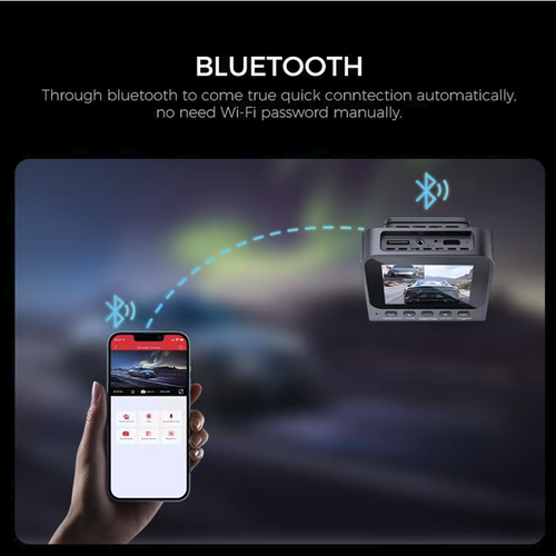 This V620 dual-lens vehicle recorder features dual recording capabilities of 4K in the front and 1080P in the rear. It is equipped with a 170° wide-angle lens and HDR night vision, ensuring clear images both during the day and at night. It also includes built-in GPS + ADAS safety assistance, Wi-Fi 6 + voice control, protecting every moment on the road and ensuring safety and peace of mind on the way home.