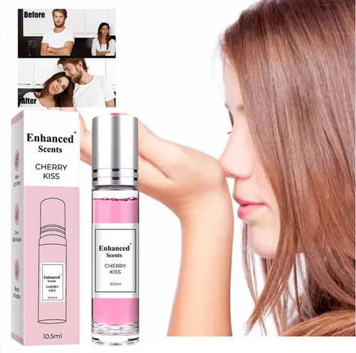 If you place the order today, we will send you a total of 3 bottles. They are Cherry Kiss Seductive Perfume, a blend of sweet cherries with refreshing and alluring fragrance. The scent is crisp and sweet at the beginning and then becomes gentle and not greasy at the end. The roller ball is easy to control the amount. Apply it behind the ear or on the collarbone. It will enhance the atmosphere for dates and daily life!