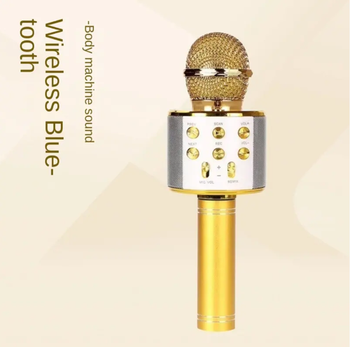 Portable Handheld Mic Speaker Kids Karaoke Microphone Wireless Bluetooth Karaoke Microphone for Singing