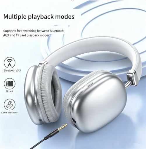 Headset Bluetooth wireless headphones, high-definition sound quality + low-latency gaming mode, supports dual playback via Bluetooth and card insertion, long battery life, comfortable wearing, stable Bluetooth connection, compatible with multiple devices and various scenarios, suitable for gaming and entertainment scenarios. It is a practical audio equipment that combines both appearance quality and performance. Enjoy audio anytime and anywhere.