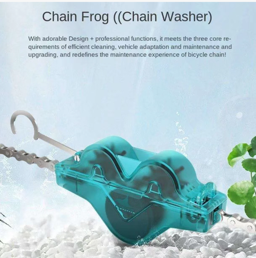 Bicycle chain cleaner, 360° three-dimensional brush for comprehensive cleaning, no need to remove the chain, hands remain clean, quick and easy to assemble and disassemble suitable for various models. Easily remove oil, sludge, sand, reduce chain wear, extend the lifespan of transmission components. It is a practical maintenance tool for cycling enthusiasts. Make every cleaning process effortless and efficient, keeping your chain as new as ever.