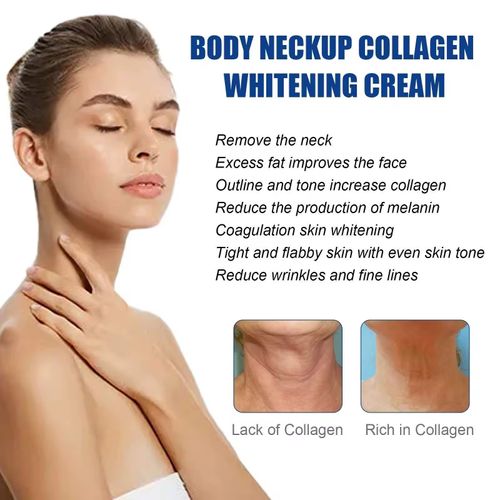 Collagen Neck Cream, containing collagen, reduces fine lines and wrinkles, brightens and smoothens the neck skin, and absorbs quickly in seconds without leaving a sticky residue on the clothes. Apply in the morning and evening. It can gradually smooth out horizontal neck lines and layered neck lines, making the neck skin bright and closely attached to the face. It can be reapplied at any time. Even the lazy person can achieve a sense of refinement!