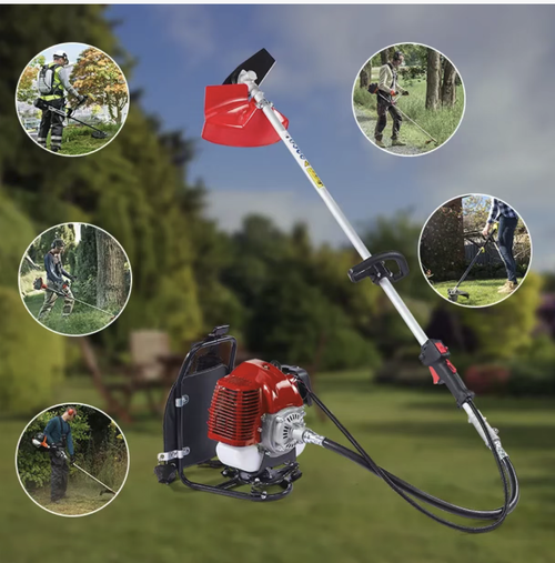 This two-stroke side-mounted brush-cutting machine features high-power engine, replaceable double blades and ergonomic design. It addresses the shortcomings of traditional weed removal tools, such as low efficiency and poor adaptability to different scenarios. This single machine can be used for multiple purposes and is an essential and efficient tool for outdoor land clearing, farmland management, and garden weed removal.