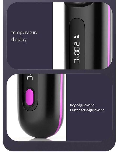 Ideal for Lazy People Negative Ion Straightening Comb! The comb teeth are smooth and won't tangle your hair. The negative ions deeply nourish your hair strands. It has multiple temperature settings to suit different hair types. You can carry it on trips and travels. Easily achieve smooth and straight hair, saying goodbye to frizz and awkwardness!