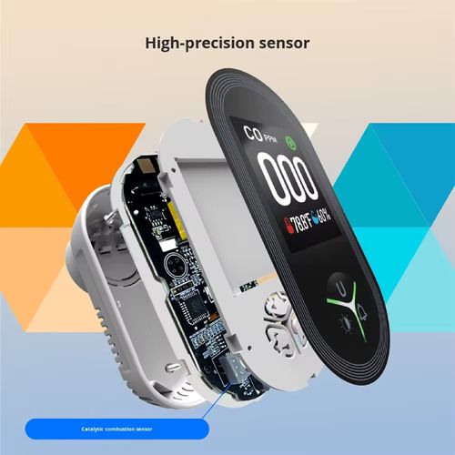 This carbon monoxide detector features a highly sensitive sensor for precise concentration monitoring. It has a 2-inch large screen with four-color grading display and four-level audible and visual alarms for timely warnings. It is suitable for various scenarios such as homes, vehicles, and campers. The operation is simple, and it helps you build a solid defense line for your life and health safety.