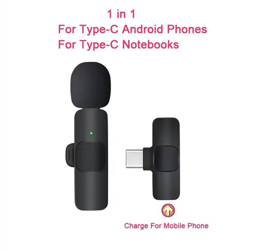 Hot Sell1Packs Wireless Type C Microphone for Podcast Portable Microphone Mobile Phone