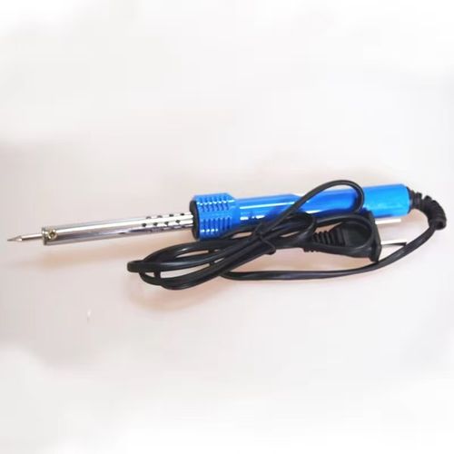 60W electric soldering iron, with a non-slip handle for comfortable holding, the metal tip conducts heat quickly and provides a secure soldering grip. Once plugged in, it heats up instantly and the operation is simple. It is suitable for soldering electronic components and repairing circuit boards, and is a practical tool for beginners in electronics and home repairs. It helps you easily become a skilled soldering expert.