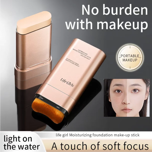 Livy Girl Concealer Foundation Stick: With just three simple steps - application, blending and tapping - you can achieve a flawless makeup look. This formula is lightweight and smooth, providing long-lasting coverage and keeping your makeup in place for a long time. Order today and you'll receive 5 double-ended brush creamy hydrating matte foundation sticks, allowing you to effortlessly achieve an amazing base makeup and kick-start your beauty journey.