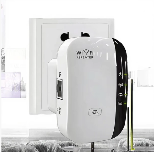Place your order today and you will receive 2 WiFi signal booster amplifiers. This amplifier adopts 2.4G + 300Mbps technology. It can be installed simply by plugging it into the socket, without taking up space, and is compatible with all routers. It transforms the signal blind areas in the bedroom, kitchen and bathroom into areas with full signal strength, allowing you to watch TV and make calls without any delay, and also eliminates the need to worry about signal issues.