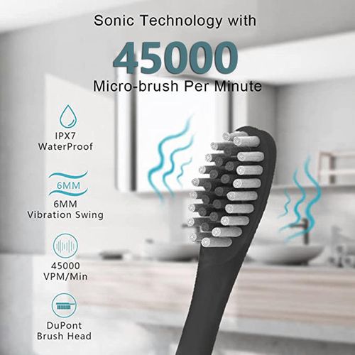 Design Waterproof Portable Rechargeable Electronic Electric Toothbrush