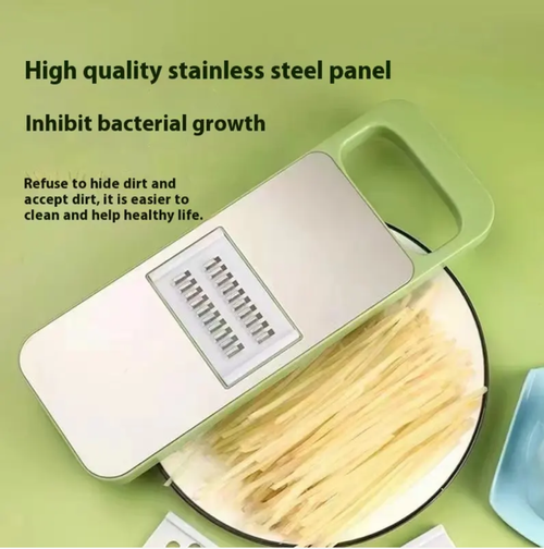 The multifunctional vegetable cutter can easily realize different operations such as shredding, slicing, and dicing. Whether it is crispy potato shreds, thin potato slices, or neat carrot cubes, it can be precisely made to meet various cooking needs.