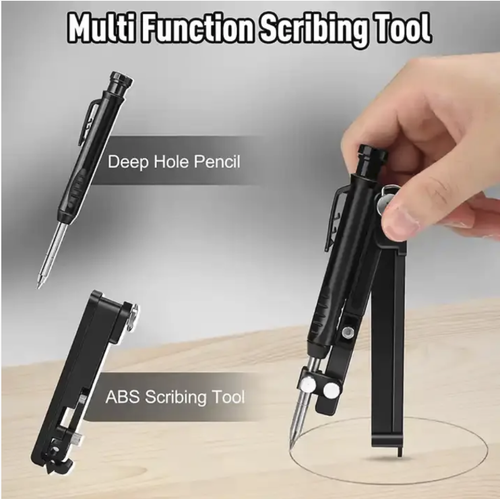 This multi-functional marking tool integrates modules such as deep hole punch and marking pen. It can precisely mark deep holes and is foldable, portable and labor-saving. The material is durable and suitable for woodworking, decoration and DIY scenarios. It is a practical and useful tool for improving marking accuracy and efficiency.