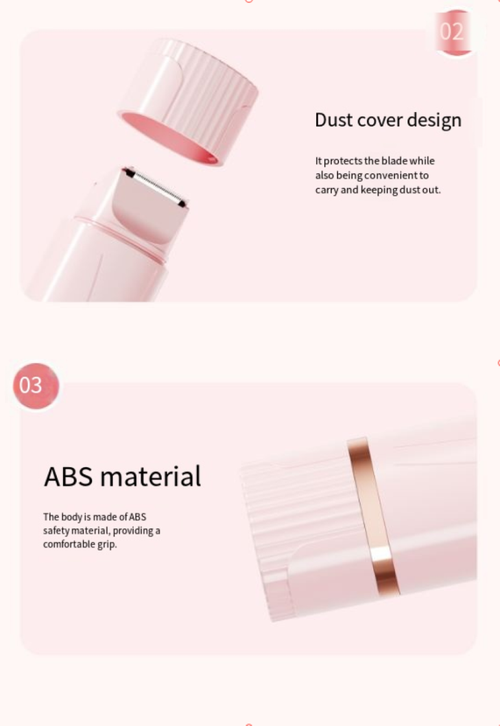 Shaving razor, private area shaving, clitoral shaving, double-head depilatory device, pubic hair trimmer, electric shaving knife, lady's depilatory instrument