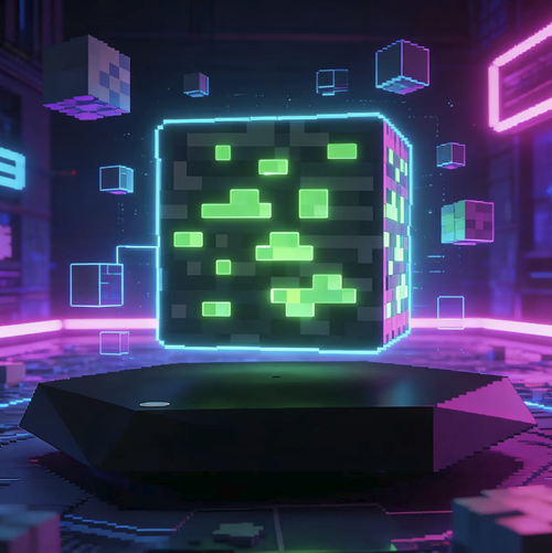 Magnetic levitation mineral lamp set, recreating the mineral pixel design from Minecraft. With a magnetic levitation base, it can be stably suspended and rotate. When lit, it looks like glowing minerals. The soft light can be used as a night light. It also has the functions of desktop decoration and ambient lighting. It is a creative collectible item for gaming enthusiasts. Inject game elements and a sense of technology into the space.