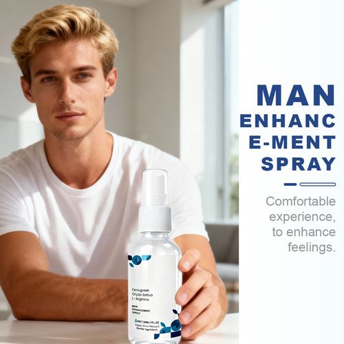 Male intimate spray, made with natural ingredients such as flaxseed extract, ginger extract and L-arginine, is gentle and non-irritating. It has a light and transparent texture and can effectively enhance physical functions and enhance intimacy. It is the secret weapon for you to improve your quality of life and regain the vitality of intimacy. Order today and get 5 bottles for a discounted price. Add more color and vitality to every day!