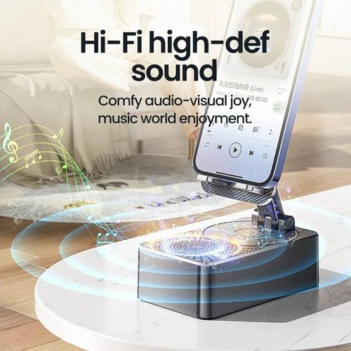 Popular Bluetooth Phone Holder Charging 3-in-1 Multifunctional Foldable Rotating Desktop Lazy Practical Stereo Speaker