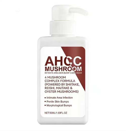 AHCC Mushroom Anti-Virus Rejuvenating Cream, with 4 mushroom formulas, can lighten body wart spots and also relieve skin discomfort in private areas. It can gradually soften rough keratin, and it is suitable for sensitive skin. Order today and get 4 bottles, which is enough for one stage of usage. It has high Value for money. No need for medical treatments,just apply daily,and easily achieve smooth and comfortable skin！