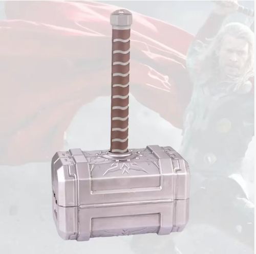 This Thor's Hammer tool set is amazing! The appearance is a trendy Thor's Hammer decorative piece. When opened, it reveals a collection of more than ten household tools such as screwdrivers and wrenches. It saves space for storage and makes finding tools effortless. The non-slip handle is easy to operate, allowing for all home repairs to be handled. It serves as both a tool and a decorative item, transforming home repairs into a cool and ritualistic operation!