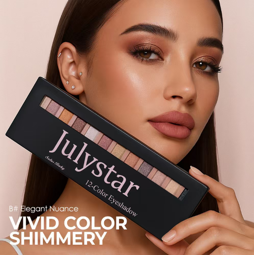 This 12-color eyeshadow palette features matte and shimmer finishes, with a wide range of colors. It can be used for both everyday light makeup and smoky eye looks. The powder is fine and easy to blend, and it comes with a double-ended eyeshadow brush. It has a waterproof effect, which helps reduce makeup smudging. The palette is lightweight and portable, making it convenient to carry around. It is an excellent practical makeup item.