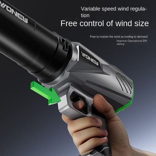 Industrial Grade Lithium Battery Handheld Dust Blower 21V Large Capacity Battery Cordless Portable Pure Copper Brushless Motor Turbocharged Strong Air Output 6 Speed Workshop Dust Removal Construction Site Cleaning Yard Leaf Clearing Car Drying Lightweight Anti Slip Grip Quick Release Long Life Efficient Heat Dissipation Home Commercial Industrial High Power Large Air Volume Handheld Cordless Stable Professional Cleaning Tool