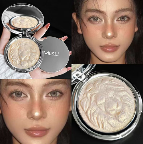 This high-shine and contouring integrated palette features a delicate lion embossing. The texture is like mashed potatoes, soft and smooth, with fine glitter. One palette can achieve both highlighting and contouring effects. The highlight creates a clear and lustrous look, while the contour is soft and natural. It has a mirror surface, making it convenient for touch-ups. Apply a small amount and do it multiple times. It is suitable for various makeup looks and helps create a natural atmosphere.