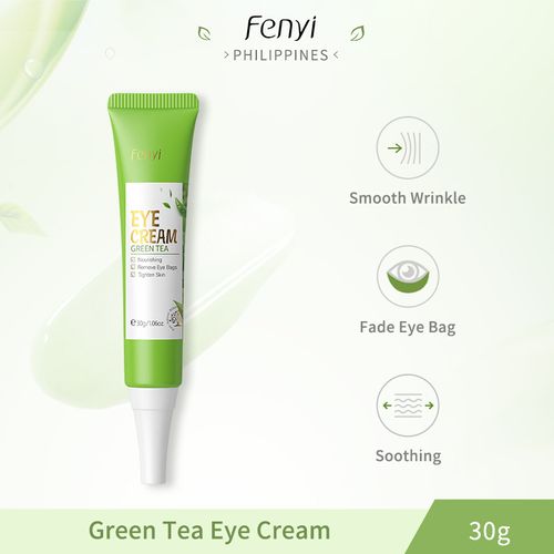 The fresh-pressed green tea base gives it a light green cream texture that is smooth but not sticky. It is suitable for both oily and sensitive skin. After application, it leaves a pale bluish tint and smoothens out fine lines. The eye area appears more firm and bright. Order today and you'll receive 5 bottles, which is enough for a whole year. Apply as a base in the morning and as an eye mask in the evening. This anti-aging benefit is extremely cost-effective!