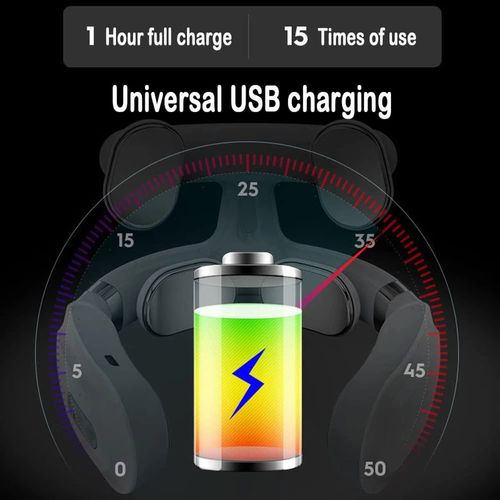 4D Cervical Massage Device, 304 stainless steel contacts for precise massage, multiple modes adjustable, Micro-USB charging with long battery life. It fits the neck circumference and is comfortable to wear. Whether at work, at home or on a business trip, it can provide a SPA for the cervical spine, relieving stiffness and soreness, and restoring neck comfort!