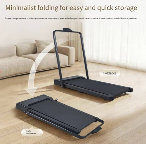 Home mini flat-panel treadmill, ultra-thin and foldable without taking up space, silent shock absorption with knee protection, multiple speed settings that can be adjusted, suitable for slow walking, brisk walking and jogging. It is friendly for small-sized apartments and is a high-value, cost-effective must-have for those who sit for long periods and want to do light exercise at home. Easily embark on a healthy and light exercise lifestyle.
