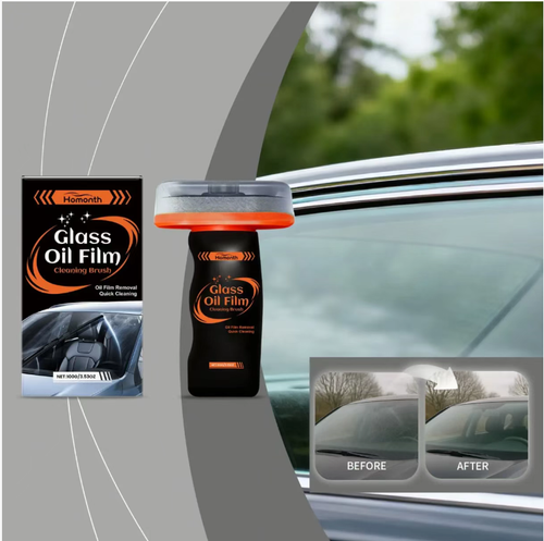 This oil film cleaning brush can directly remove the oil film. It contains cerium oxide and will not damage the glass. After cleaning, the waterproof performance can last for a long time. It is suitable for all vehicles and household glass. It is portable and easy to use. Just two to three minutes is enough to make the glass as clear as a high-definition screen, making driving safer. If you place an order today, you will receive 3 bottles of car glass oil film cleaner.