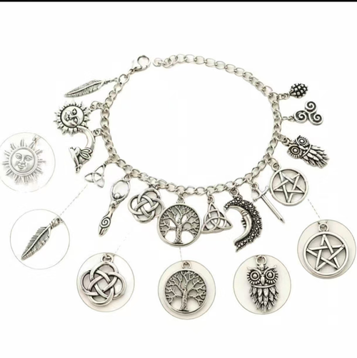 Order today and you will receive 2 pairs of vintage distressed silver bracelet and anklet sets, as well as three-dimensional pendants such as the Sun, Moon, and Life Tree. The lobster clasp allows for adjustable length and is resistant to oxidation and does not fade easily. It features a Gothic Bohemian style, with sturdy construction. It is suitable for daily wear and versatile for both personal use and as a gift, highlighting your unique style.