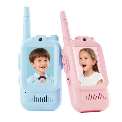 If you place the order today, you will receive a total of two devices - a pink + blue pair - for long-distance high-definition video intercom communication. These devices come with a 1.77-inch color display, a transmission range of up to 3 kilometers, 4 voice transformation modes, a flashlight, simple operation buttons, and a pink and blue set. They are perfect for indoor and outdoor play, entertainment, and parent-child interaction activities. They are suitable for both boys and girls.