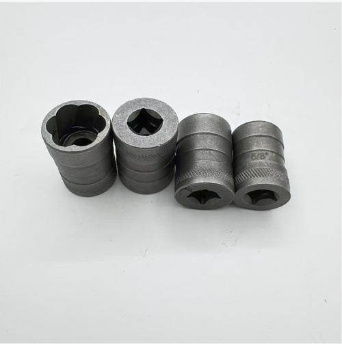 A 32-piece Plum-shaped sleeve disassembly tool set, featuring a wide range of different-sized sockets that can fit various irregular anti-theft bolts. Made of alloy steel, it has high hardness and strong torque, ensuring a secure and non-slipping bite. It is also equipped with an extended connecting rod, making it convenient to operate in narrow spaces. The entire set of tools is stored in a portable toolbox, suitable for vehicle maintenance and disassembly installation of household equipment.